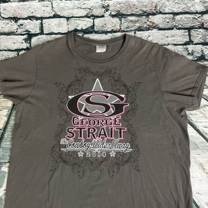 Womens George Strait The Cowboy Rides Away 2014 Tour Shirt XL‎